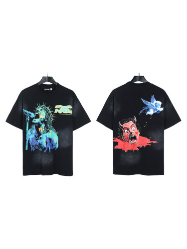 27939948 Rocker angel Printed Washed Version Tee