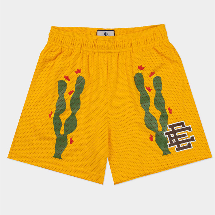  27939792 Cactus Print Mesh Shorts 4 colors