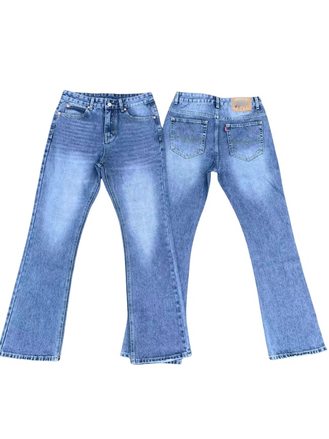 27947435 Ice Blue Straight Leg Washed Jeans