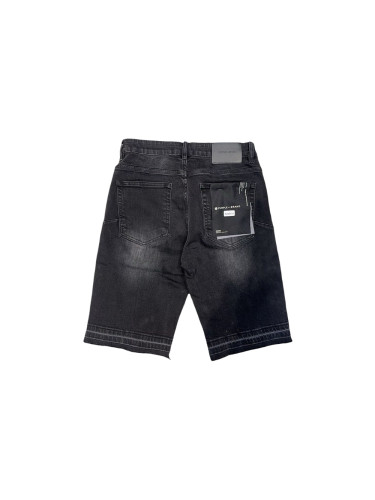 1:1 quality version 27947378 Front Rhinestone Floral Denim Shorts