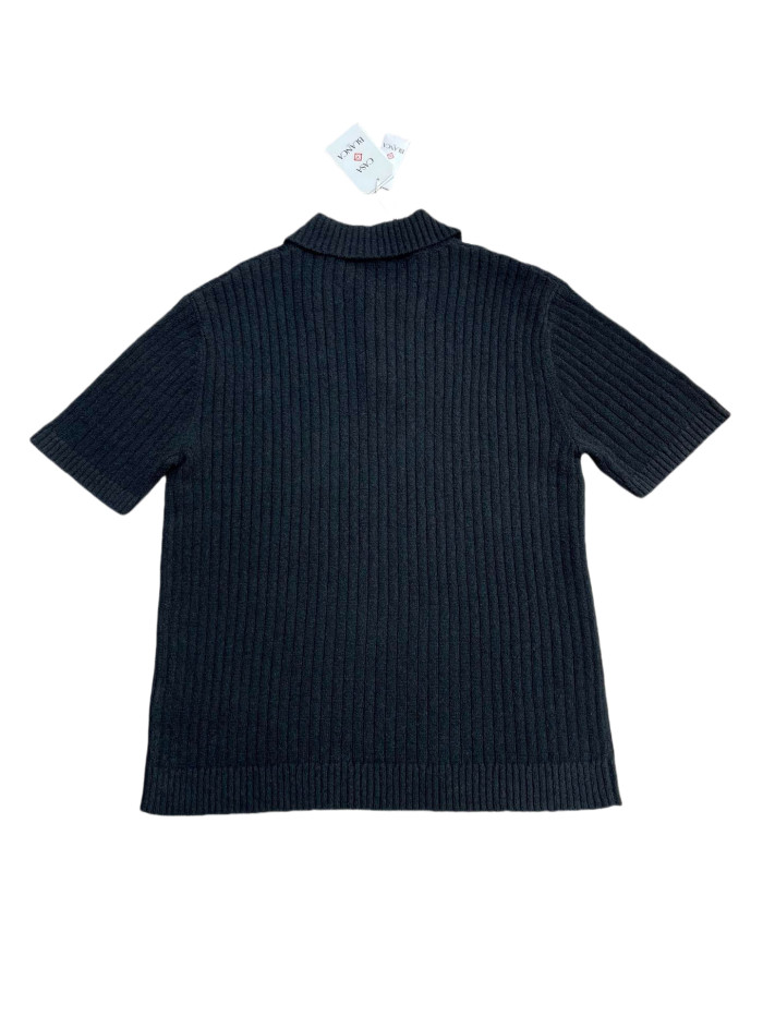 1:1 quality version 27947396 Vertical knit polo shirt 2 colors