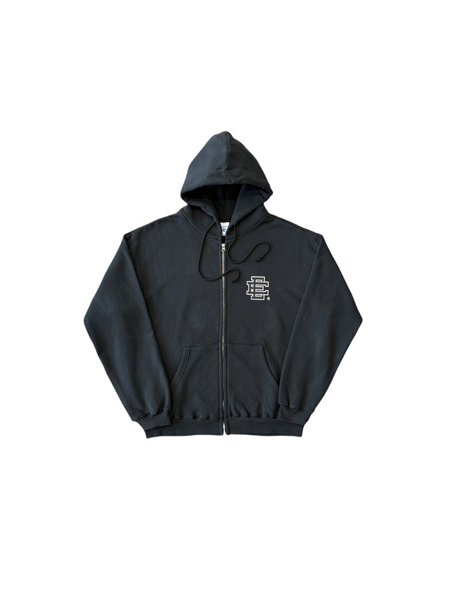 1:1 quality version 27947383 Basic Black Zipper Hoodie