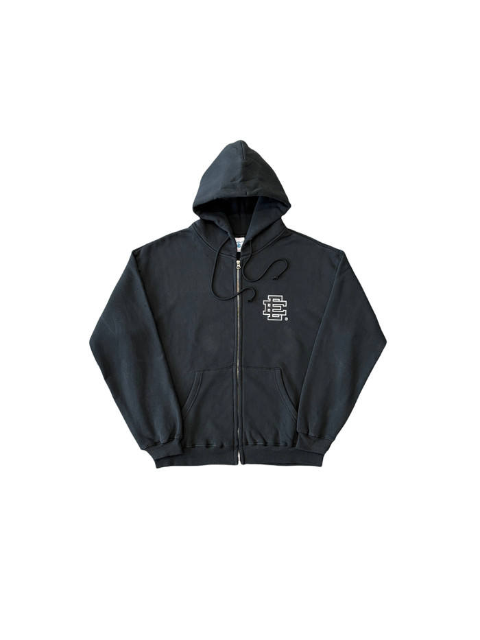 1:1 quality version 27947383 Basic Black Zipper Hoodie