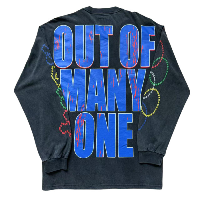 27954155 Skulls Basketball Team Print Washed Version Long Sleeve T-Shirt 2 colors