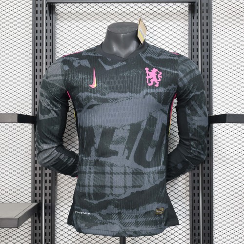 2024/2025 Long Sleeve Player Version Chelsea Third Away Football Shirt 1:1 Thai Quality