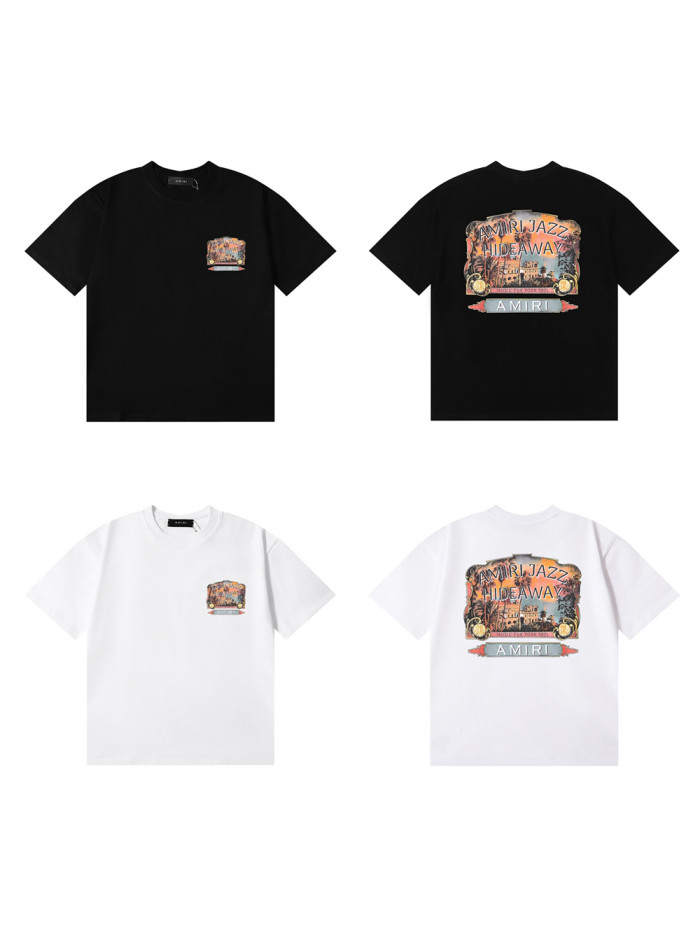 27954147 Vintage Castle Print tee 2 colors