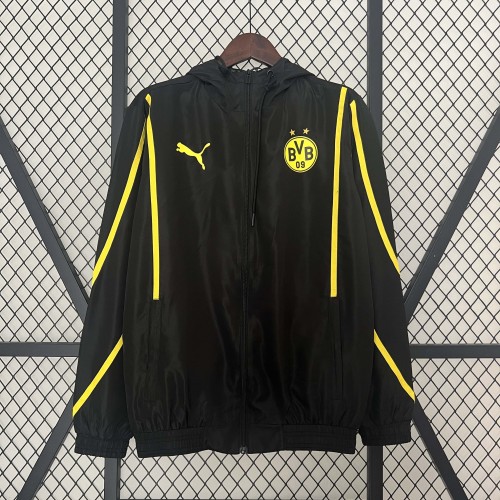 2024/2025 Dortmund Windbreaker Black Football Shirt 1:1 Thai Quality Set