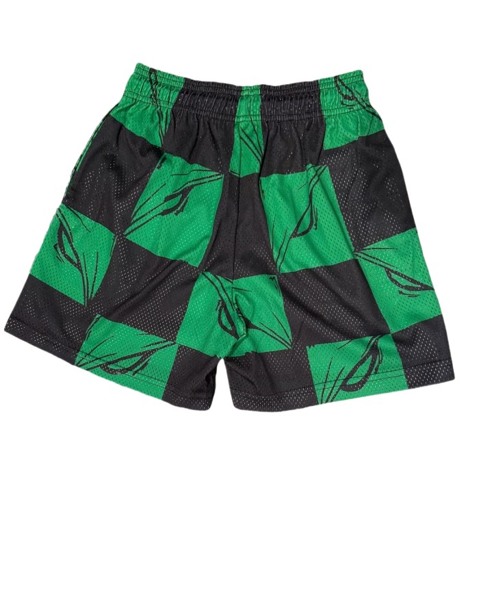 27956119 Plaid Mesh Short