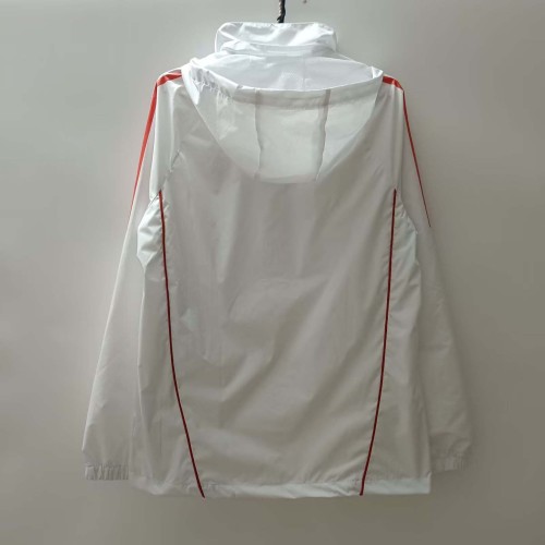 2024/2025 Roma Windbreaker White Soccer Jersey 1:1 Thai Quality