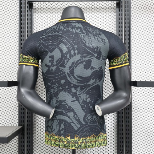 2024/2025 Player Version Real Madrid Special Edition Black and grey Football Shirt 1:1 Thai Quality