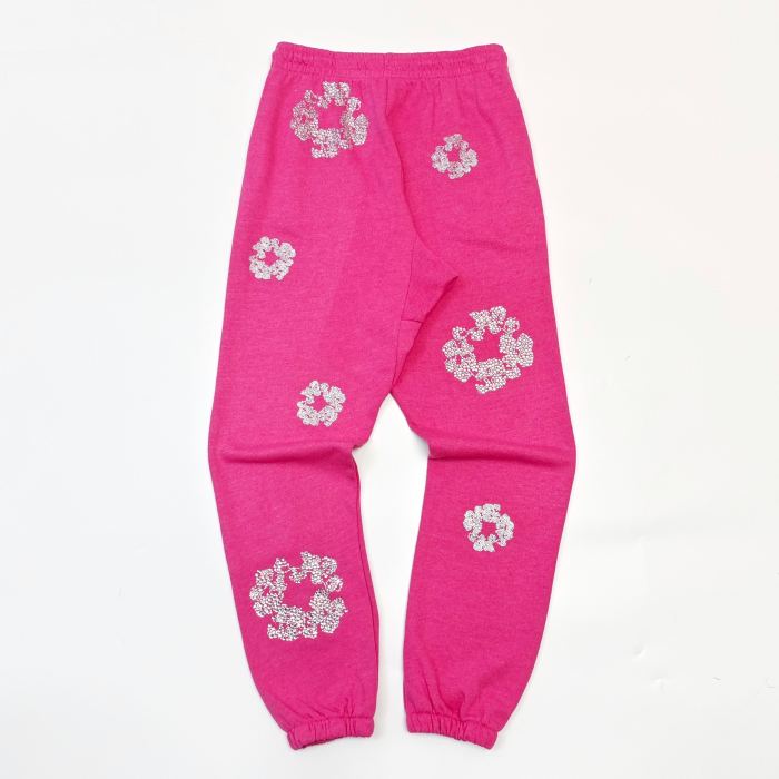1:1 quality version 27956088 Rhinestone Flower Zipper Hoodie & Sweatpants Set