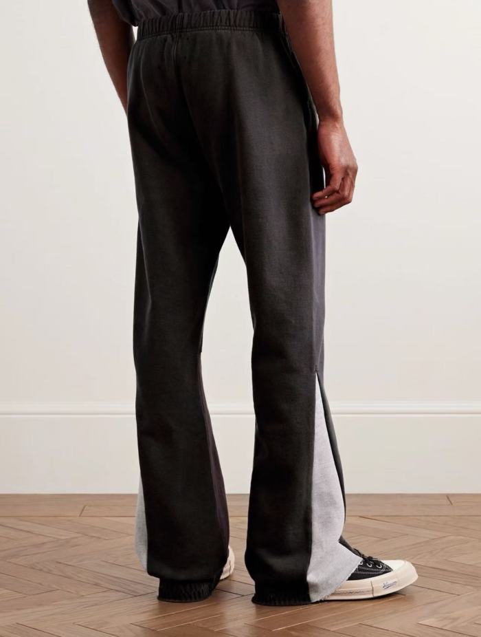 1:1 quality version 27956082 Greenish-black Printed Patchwork Pants