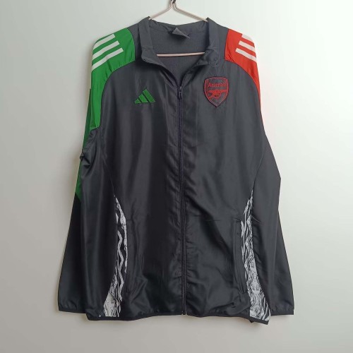 2024/2025 Arsenal Windbreaker Black Soccer Jersey 1:1 Thai Quality