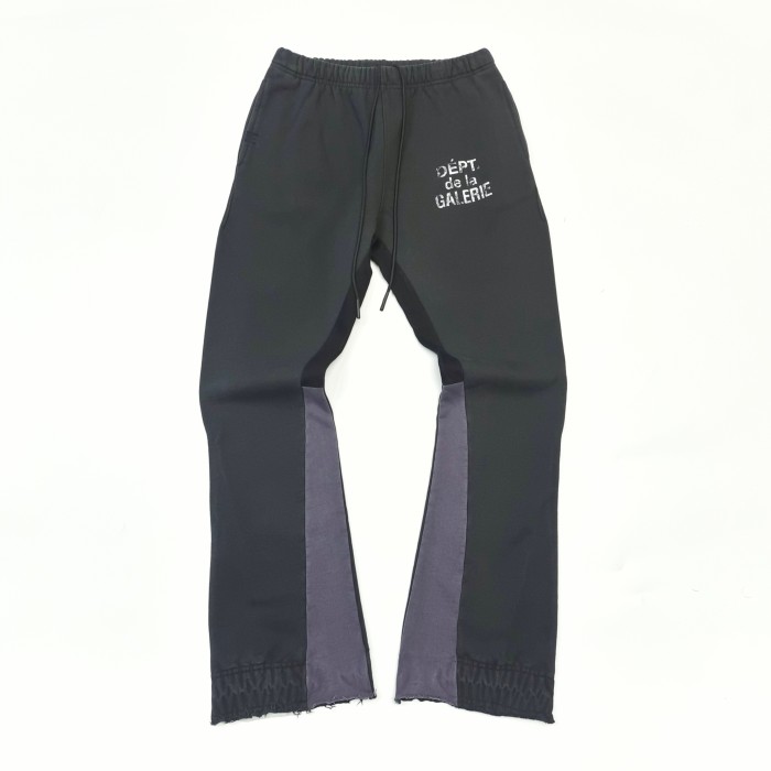1:1 quality version 27956082 Greenish-black Printed Patchwork Pants