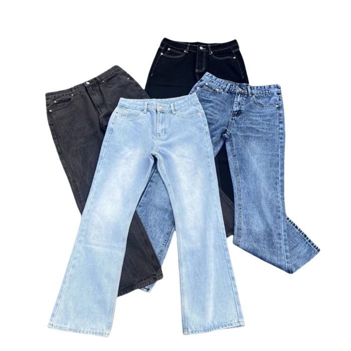 27958324 Washed Vintage Denim Jeans 4 colors