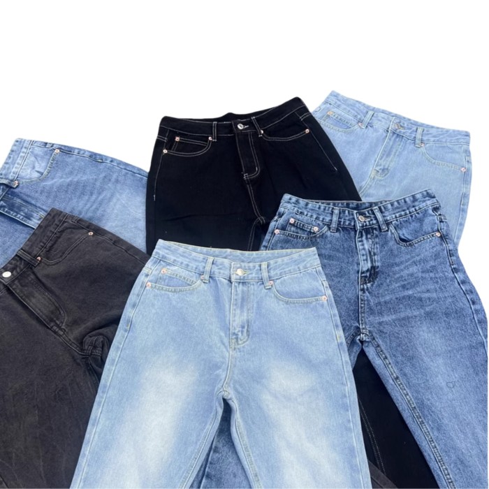 27958324 Washed Vintage Denim Jeans 4 colors