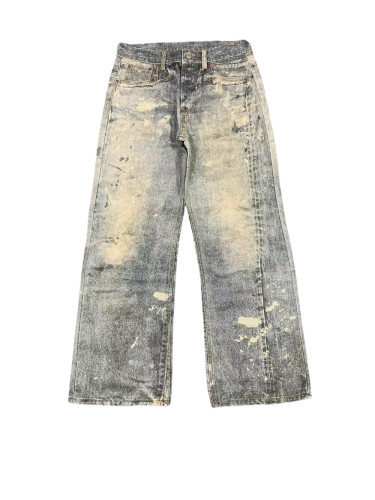 27962822 Ink Splash Aged Jeans
