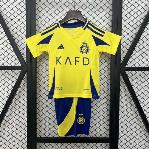 2024/2025 Al-Nassr Home Football Shirt 1:1 Thai Quality Kids Size