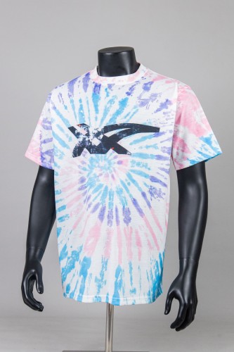 27962794 Letter Print Tie-Dye Tee