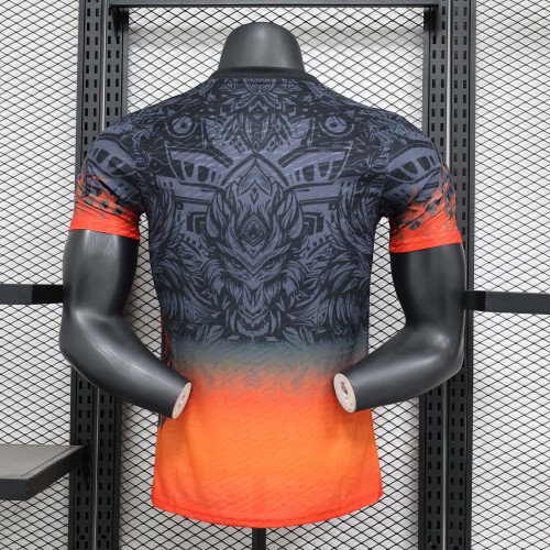 2024/2025 Player Version Liverpool Special Edition Black and Orange Football Shirt 1:1 Thai Quality