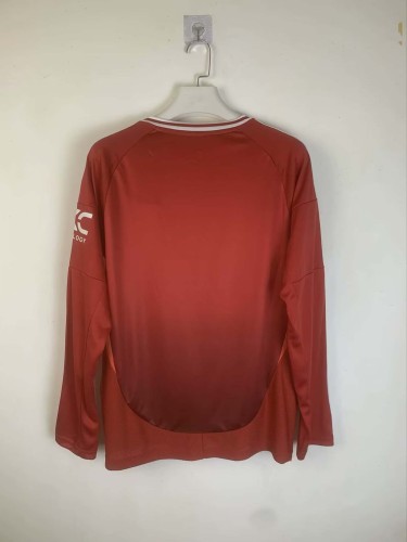 2024/2025 Long Sleeve Manchester United Home Football Shirt 1:1 Thai Quality