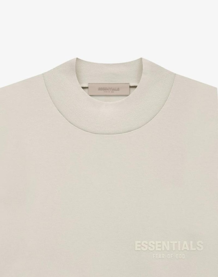 1:1 quality version 27968544 Beige Flocked Letter Long Sleeve T-Shirt 3 colors