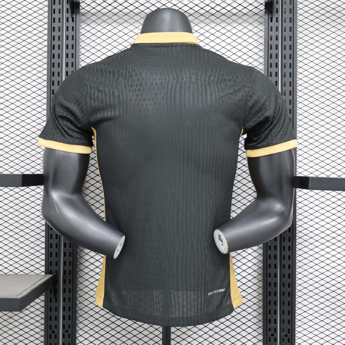 2024/2025 Player Version Barcelona Special Edition Black and yellow Football Shirt 1:1 Thai Quality