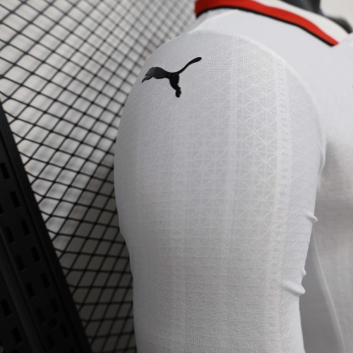 2024/2025 Long Sleeve Player Version AC Milan Away Football Shirt 1:1 Thai Quality
