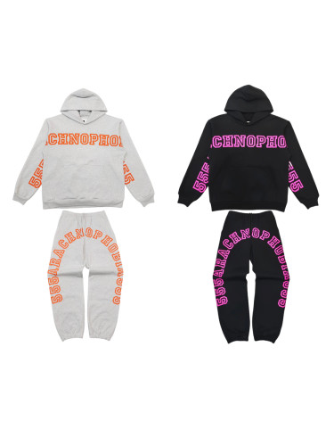 1:1 quality version 27968577 One-piece Monogrammed Hoodie & Pants Set 2 colors