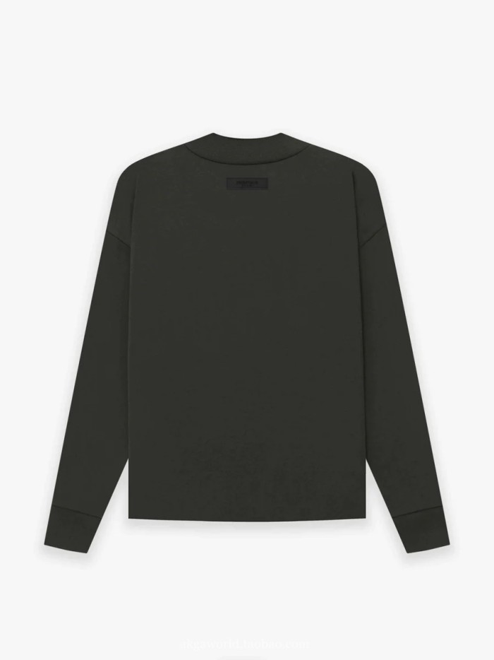 1:1 quality version 27968555 Stereoscopic Silicone Letter Long Sleeve T-Shirt 6 colors