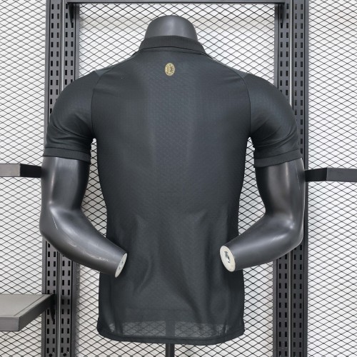 2024/2025 Player Version AC Milan 125th Anniversary Black Soccer Jersey 1:1 Thai Quality