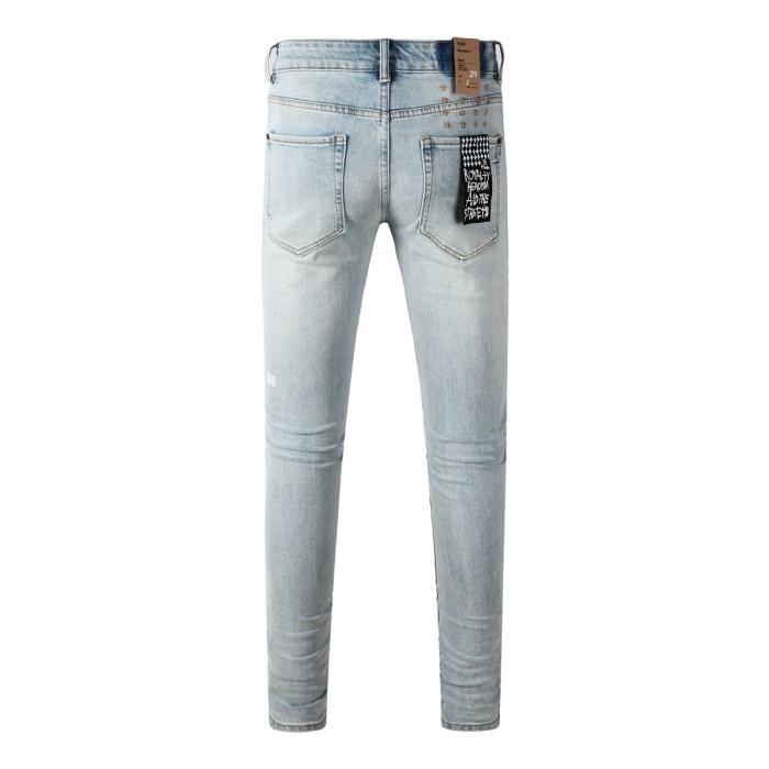 1:1 quality version 27970602 Knee Ripped and Rubbed Jeans