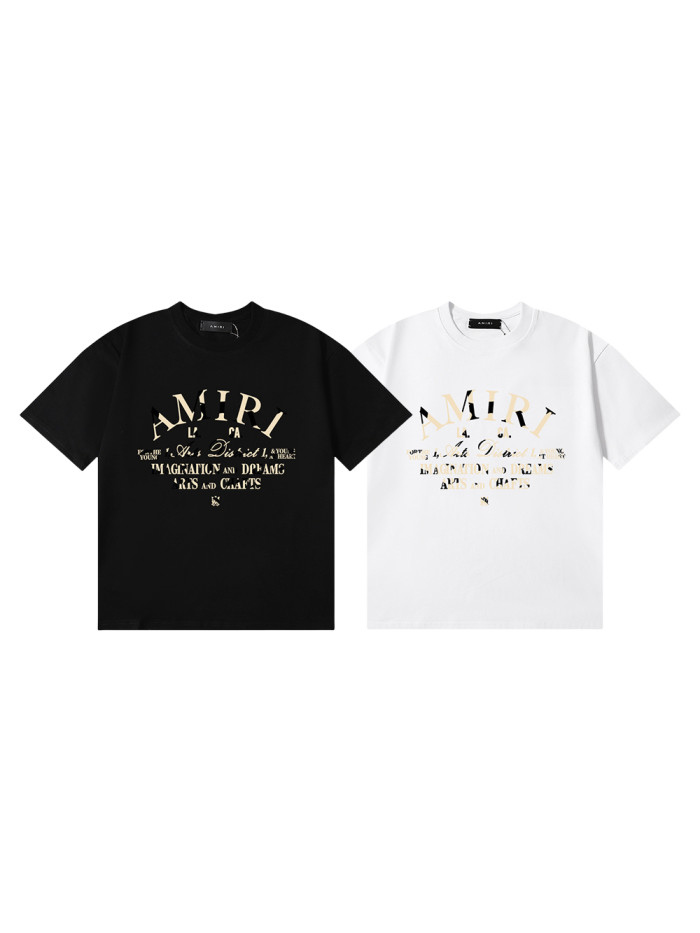 27972565 Two Color Letter Printed  tee 2 colors