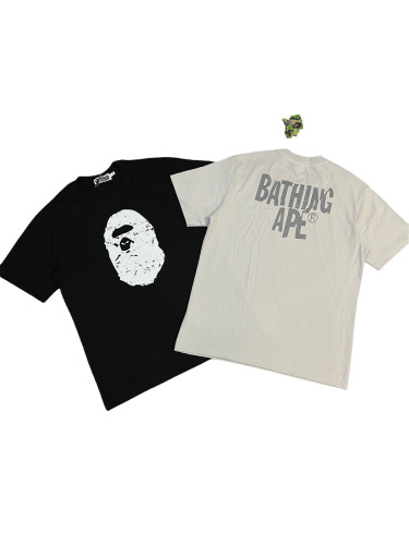 1:1 quality version 27972611 Washed effect printed Tee 2 colors