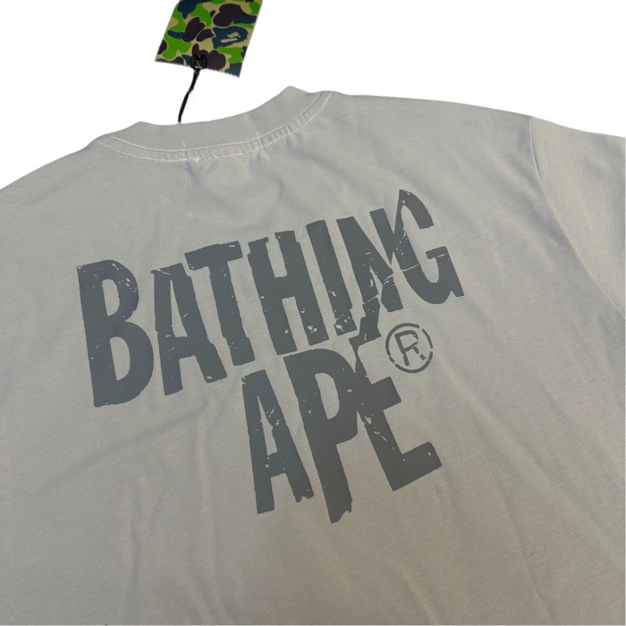 1:1 quality version 27972611 Washed effect printed Tee 2 colors