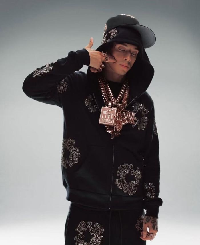 1:1 quality version 27956088 Rhinestone Flower Zipper Hoodie & Sweatpants Set 3 colors