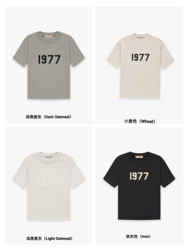 1:1 quality version 27977313 1977 Flocked Digital tee 4 colors
