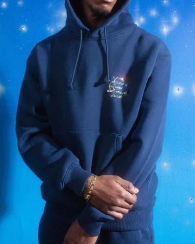 1:1 quality version 27977221 Diamond-studded Logo Hoodie & Pants Set