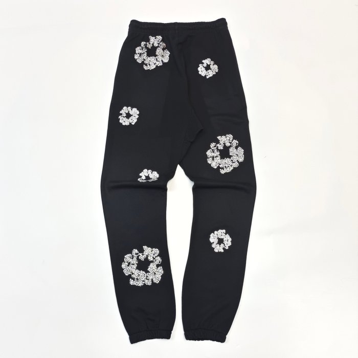 1:1 quality version 27956088 Rhinestone Flower Zipper Hoodie & Sweatpants Set 3 colors