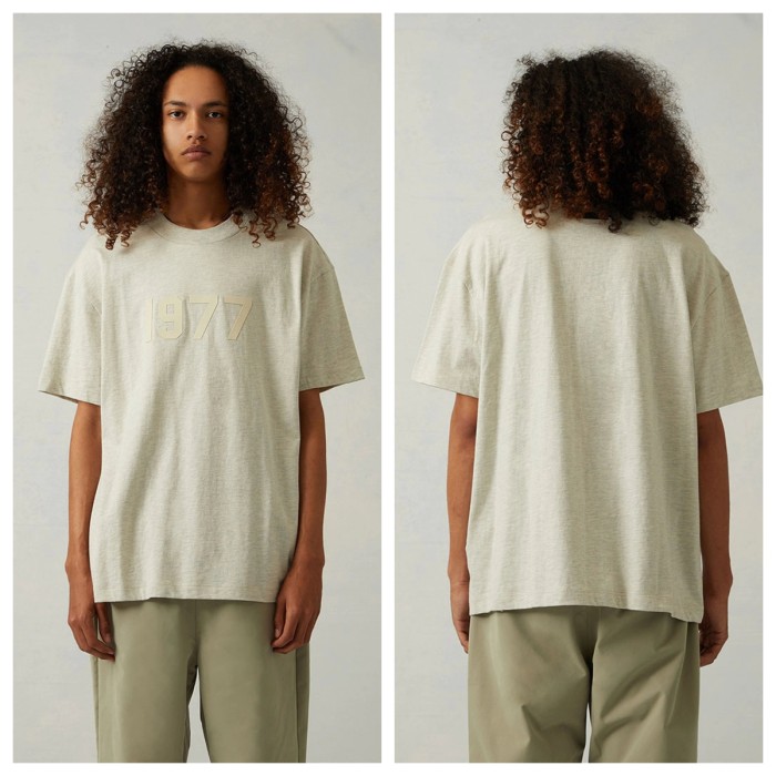 Fear Of God (Essentials) [Big & Tall for weights up to 220 lbs]1:1 quality version 27977313 1977 Flocked Digital tee 4 colors