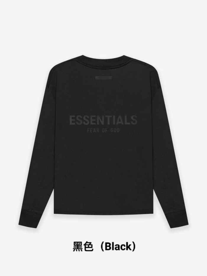 [buy more save more][Big & Tall for weights up to 220 lbs]1:1 quality version 27977290 Back Silicone Lettering Long Sleeve T-Shirt 4 colors