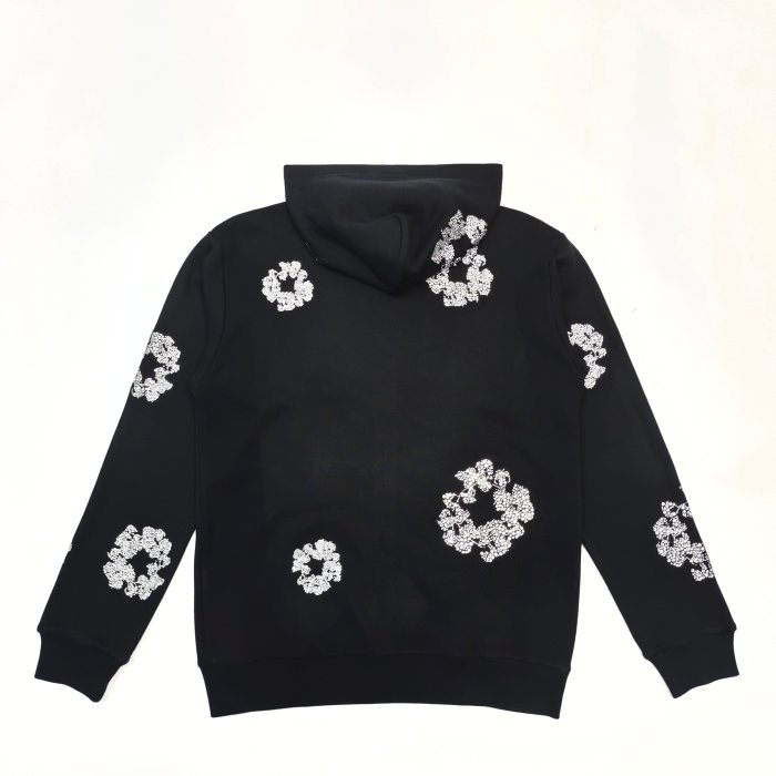 1:1 quality version 27956088 Rhinestone Flower Zipper Hoodie & Sweatpants Set 3 colors