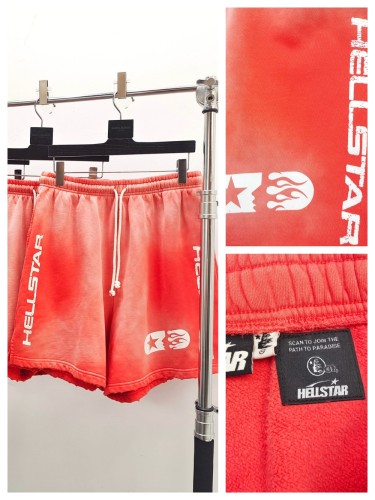 1:1 quality version 27983449 Brick Red Spray Color Shorts with NFC tag