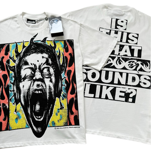 27983499 Scream Portrait Letter Print Tee