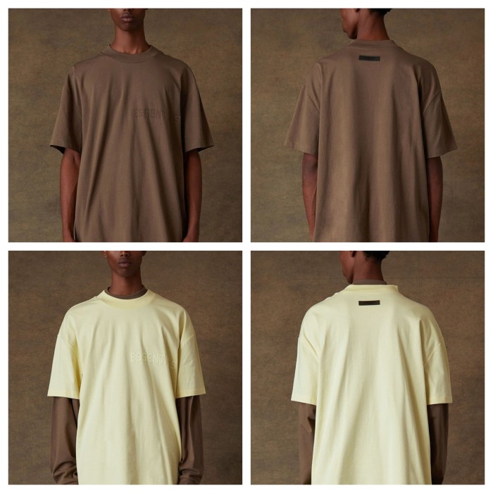 [buy more save more][Big & Tall for weights up to 220 lbs]1:1 quality version 27983537 ESS Flocked Letter tee 6 colors