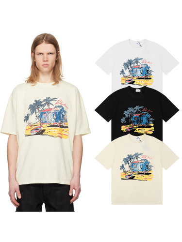 27986244 Seaside Chalet Coconut Print Tee 3 colors