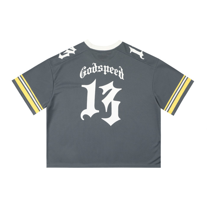 [Buy Two Get One Free]Skull Print Mesh Quick Dry Jersey Tee 6 colors