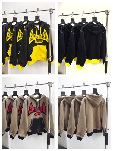 1:1 quality version 27986308 Colorblock Zipper hoodie 2 colors