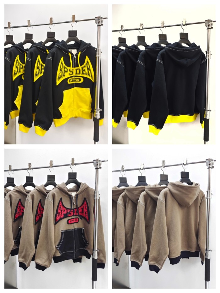 1:1 quality version 27986308 Colorblock Zipper hoodie 2 colors