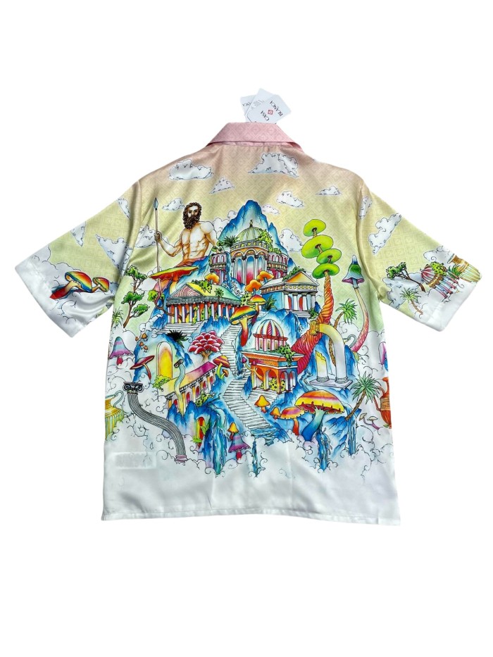 1:1 quality version 27998744 Mushroom Wonderland Printed Silk shirt